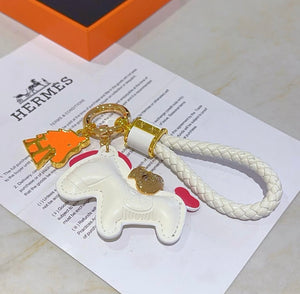 Leather Bag Charm/Keychain