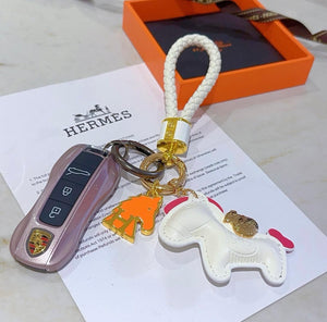 Leather Bag Charm/Keychain