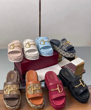 Load image into Gallery viewer, Leather Slides
