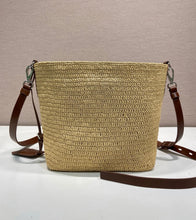 Load image into Gallery viewer, Raffia Bucket Bag
