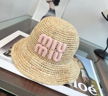 Load image into Gallery viewer, Raffia Bucket Hat
