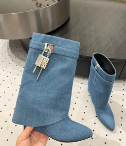 Shark Lock Ankle Boots