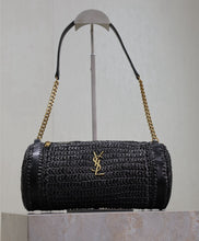 Load image into Gallery viewer, Cassandre Raffia Tube Bag
