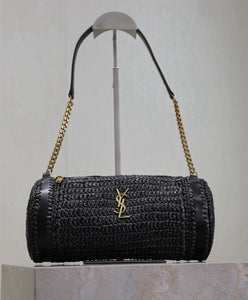 Cassandre Raffia Tube Bag