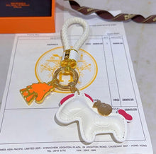 Load image into Gallery viewer, Leather Bag Charm/Keychain

