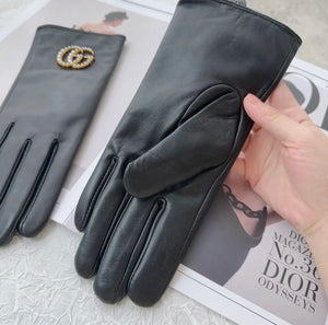 GG Leather Gloves