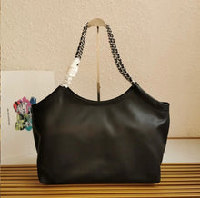 Load image into Gallery viewer, Leather Chain Tote
