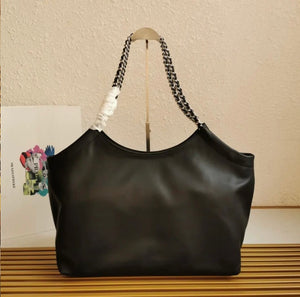 Leather Chain Tote