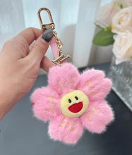 Load image into Gallery viewer, Flower Bag Charm/Keychain
