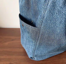 Load image into Gallery viewer, Large Denim Cabas Shopper
