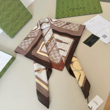Load image into Gallery viewer, GG Silk Scarf
