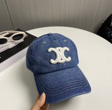 Load image into Gallery viewer, Denim Logo Cap
