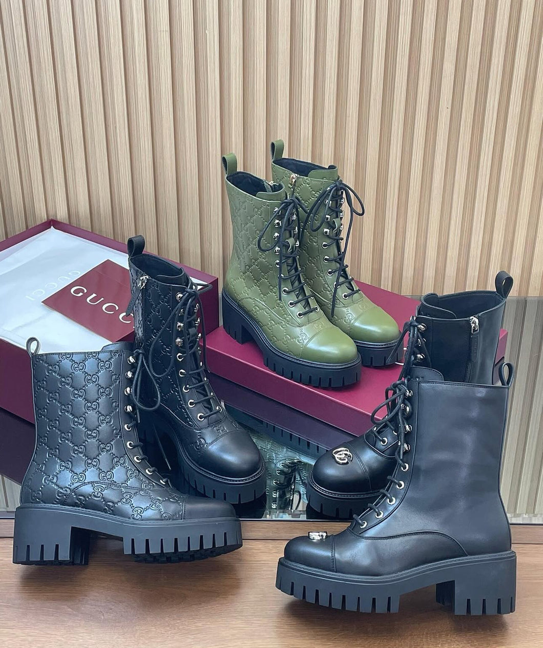 GG Leather Boots