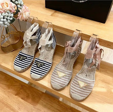 Load image into Gallery viewer, Logo Wedge Espadrilles
