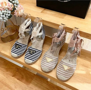 Logo Wedge Espadrilles