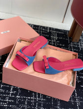 Load image into Gallery viewer, Denim Mules
