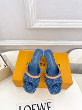 Load image into Gallery viewer, Denim Mules
