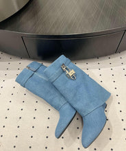 Load image into Gallery viewer, Shark Lock Ankle Boots
