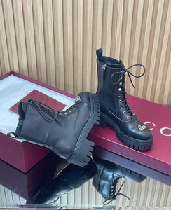 GG Leather Boots