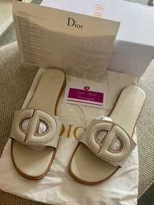 CD Leather Sandals