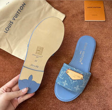 Load image into Gallery viewer, Denim Mules
