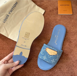 Denim Mules