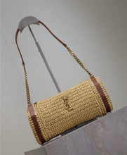 Load image into Gallery viewer, Cassandre Raffia Tube Bag
