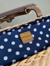 Load image into Gallery viewer, Wicker Leather Basket
