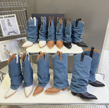 Load image into Gallery viewer, Denim Boots
