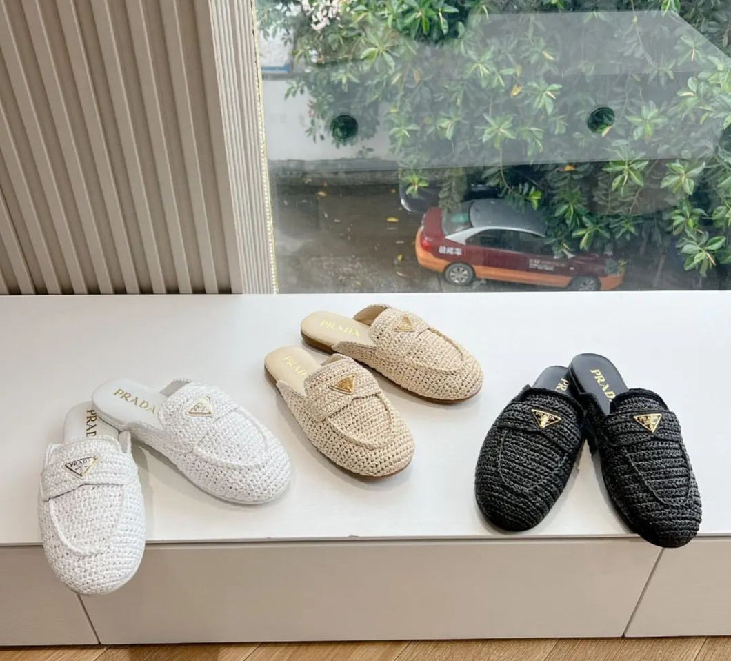 Raffia Loafers