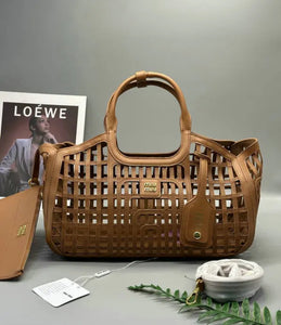 Leather Basket