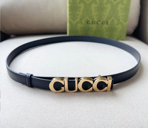 Logo Leather Belt