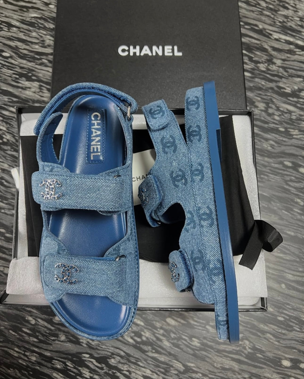 Denim Dad Sandals