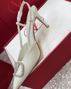 V Logo Slingback