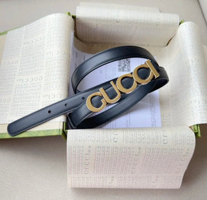 Logo Leather Belt