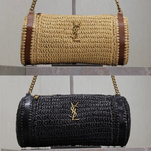 Cassandre Raffia Tube Bag