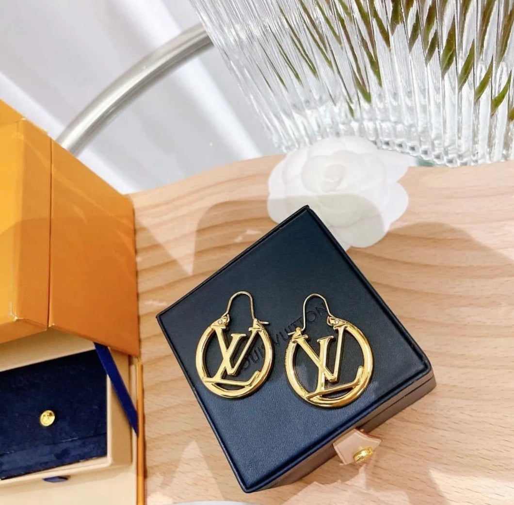 Logo Hoop Earrings