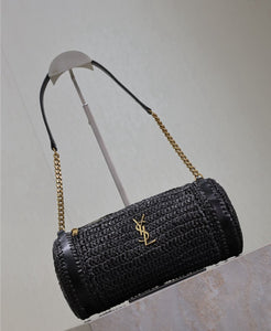 Cassandre Raffia Tube Bag