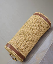 Load image into Gallery viewer, Cassandre Raffia Tube Bag
