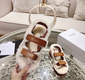 Shearling Sandals