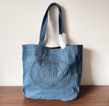 Load image into Gallery viewer, Large Denim Cabas Shopper
