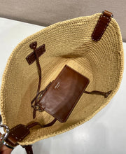 Load image into Gallery viewer, Raffia Bucket Bag
