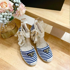 Logo Wedge Espadrilles