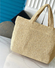 Load image into Gallery viewer, Raffia Tote
