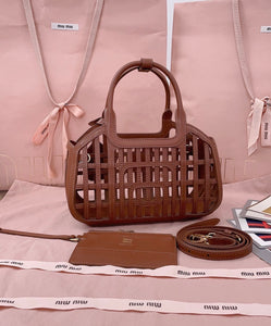 Leather Basket