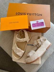 Denim Flatform Sandals