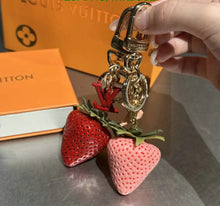 Load image into Gallery viewer, Strawberry Bag Charm/Keychain
