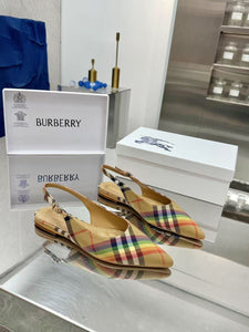 Check Slingback Pumps