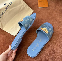 Load image into Gallery viewer, Denim Mules
