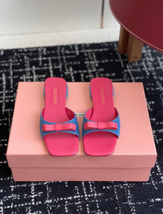 Denim Mules